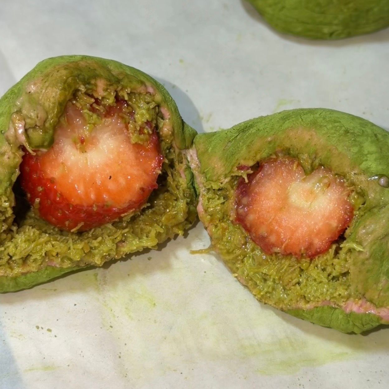 STRAWBERRY MATCHA Dubai Kunafa Chewy Cookies_0