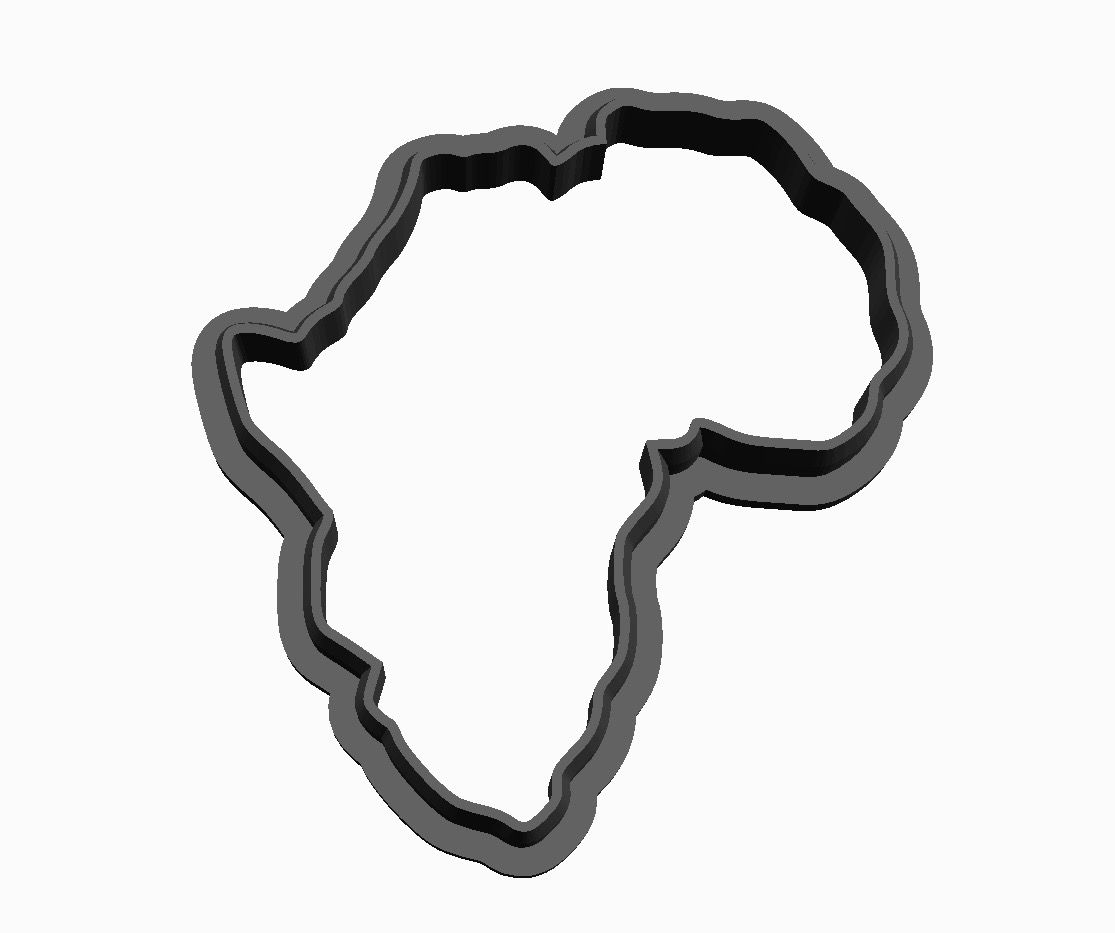 Africa outline Cookie Cutter     _0