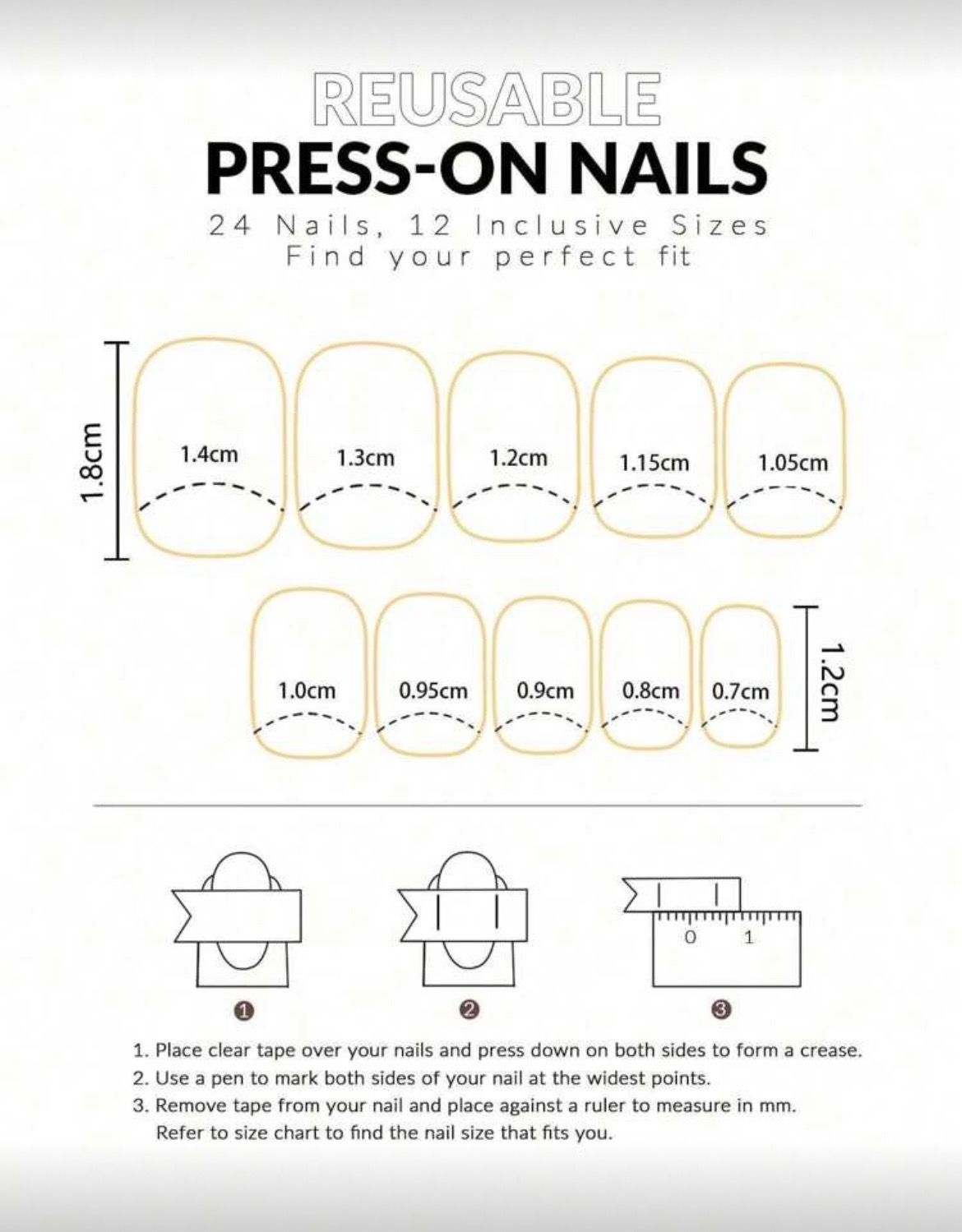 Faux ongles carré _3