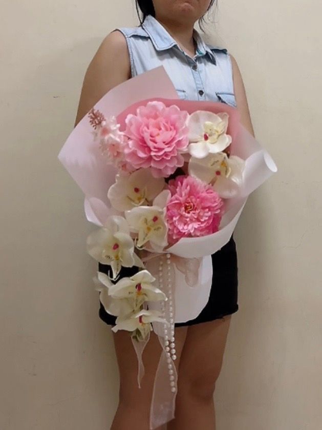 Pinky Artificial Bouquet_0