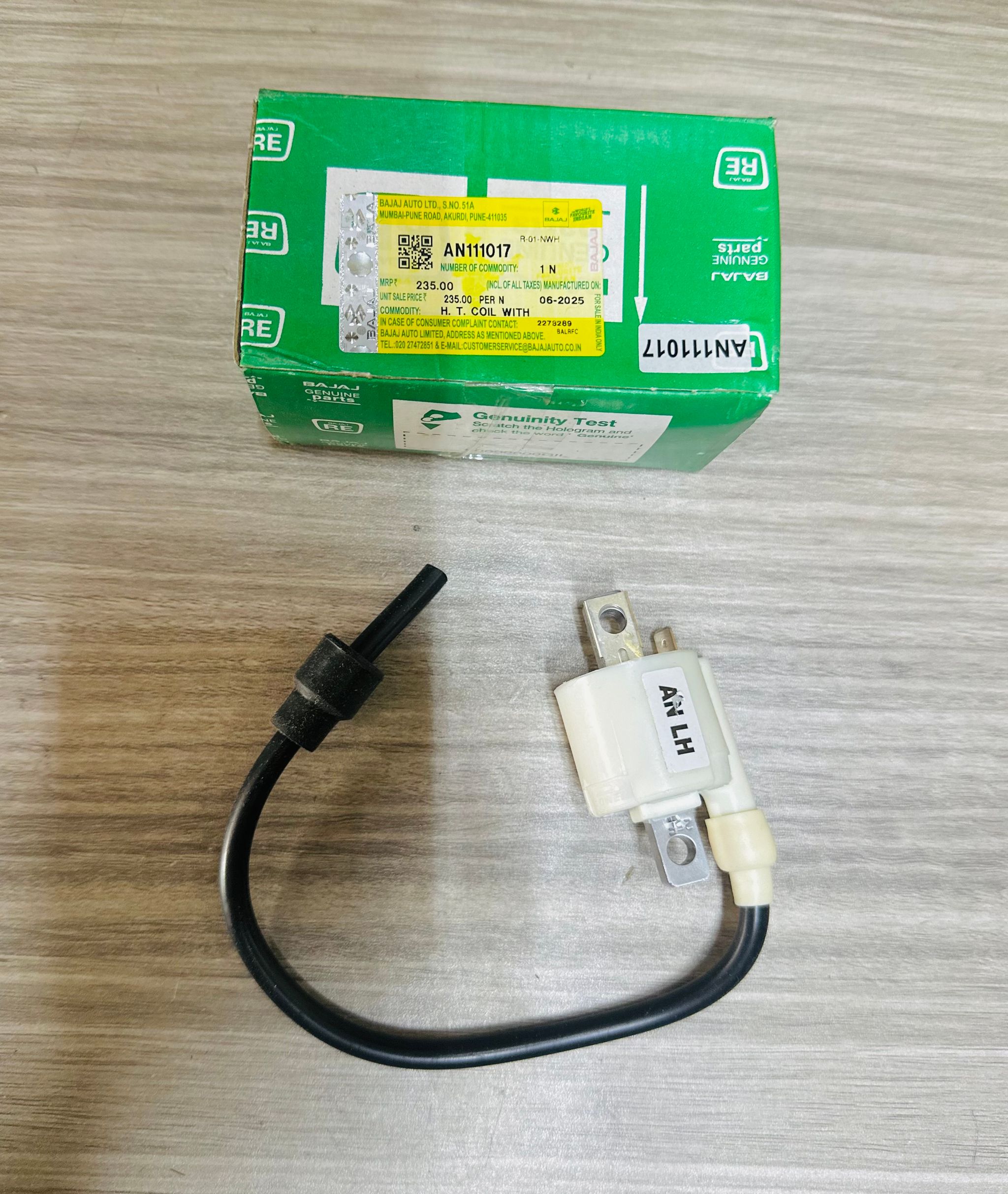 BAJAJ  H. T. COIL WITH CABLE - LH AN111017_0