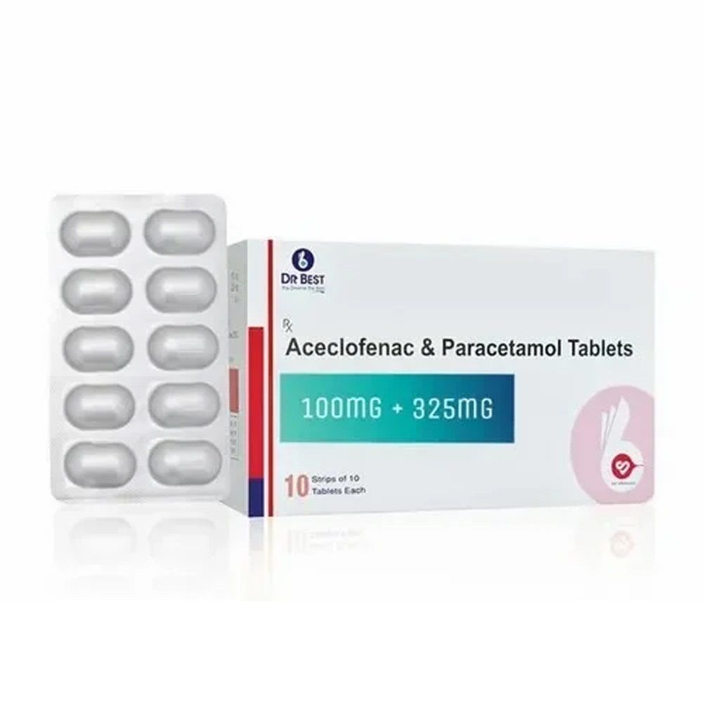 Aceclofenac + Paracetamol 325 Mgtablets 100 Mg_0