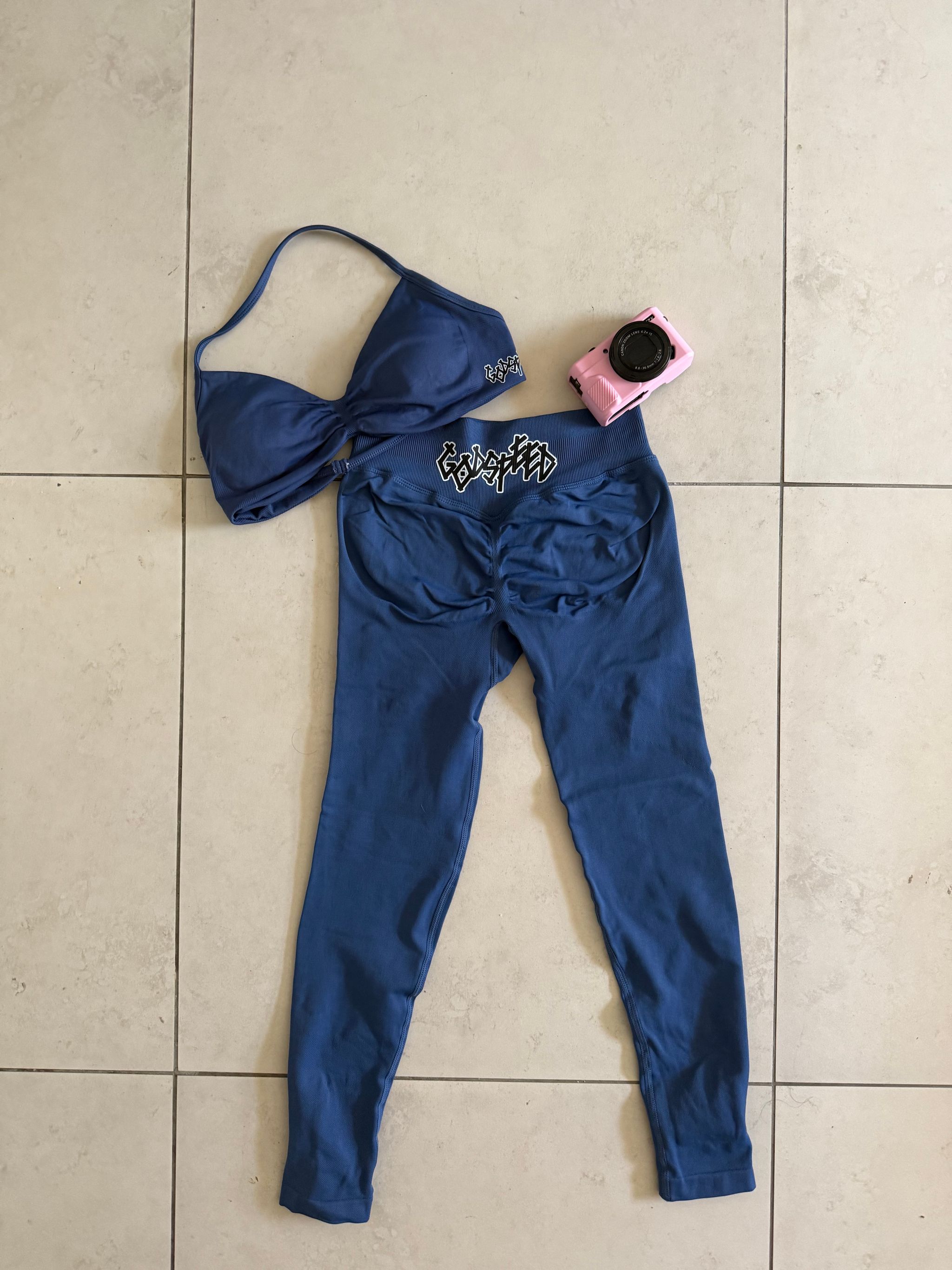 Sports tights - Moody Blue _1