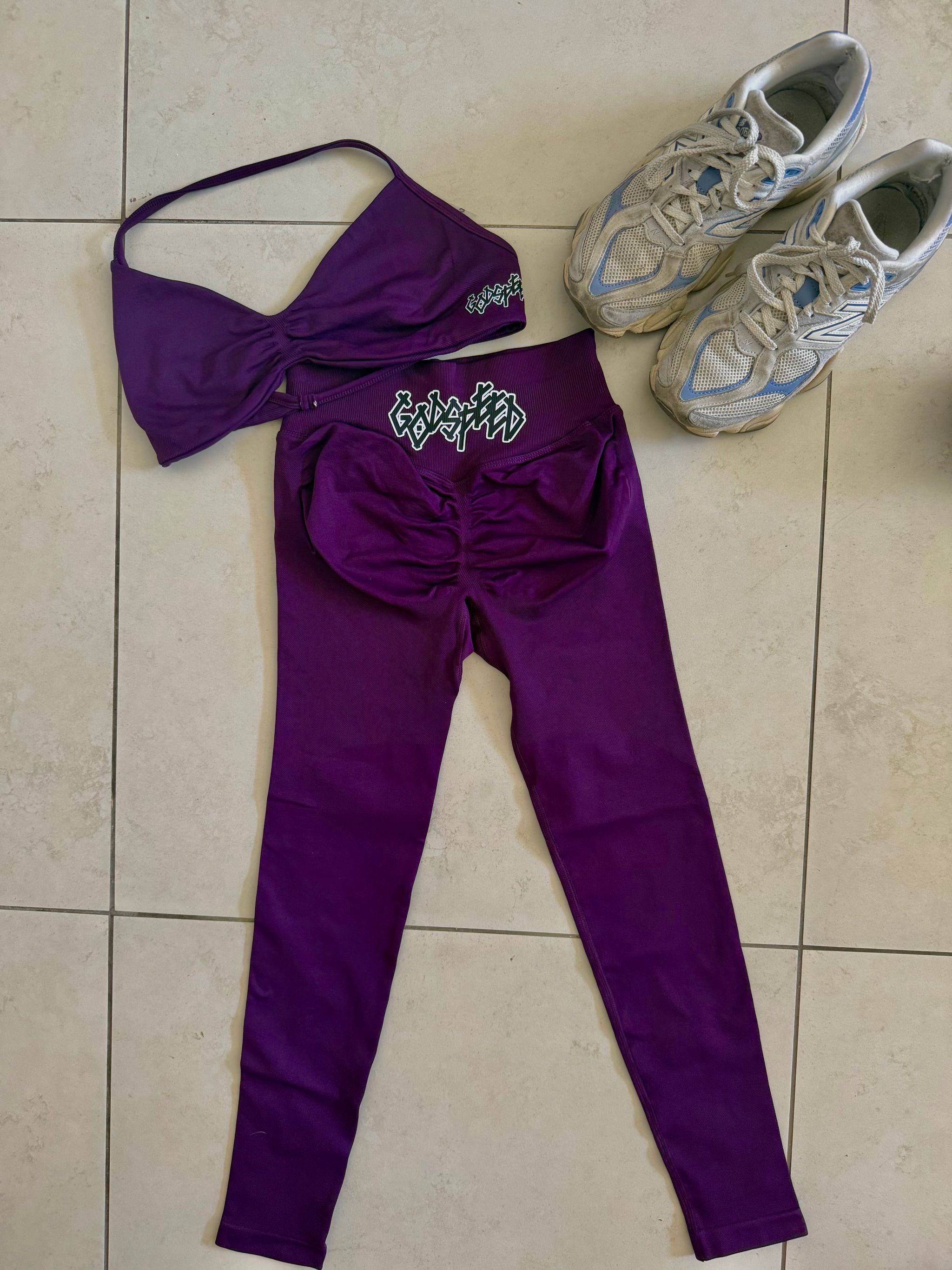 Sports Tights - Purple Plum _0