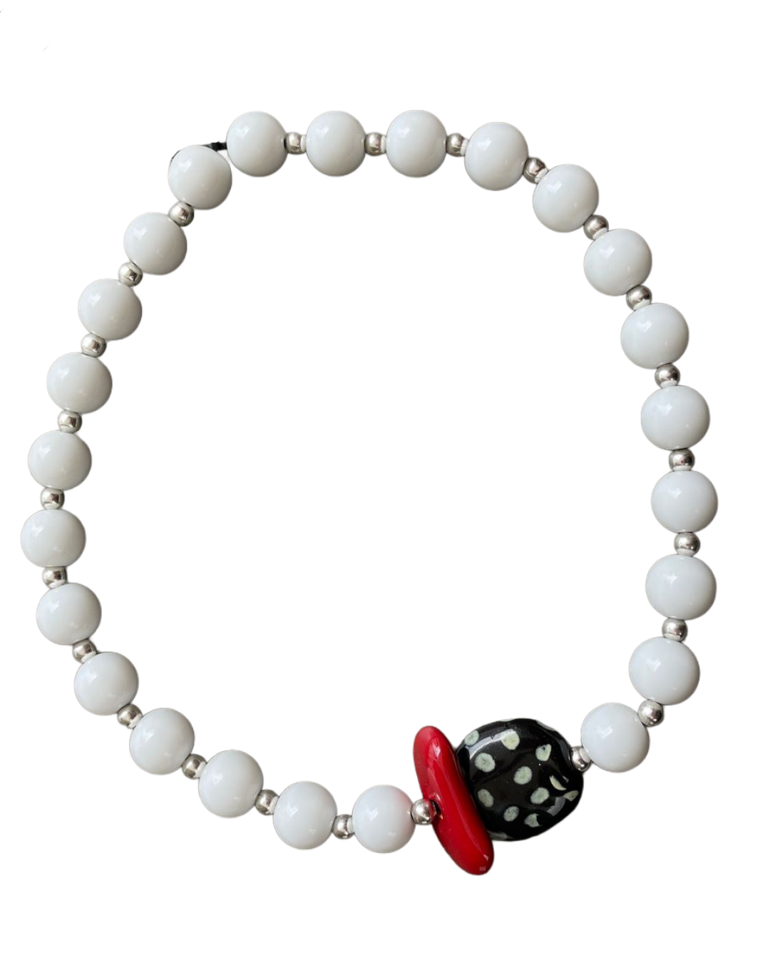 Stone & Kazuri Ceramic Bead Necklace_1