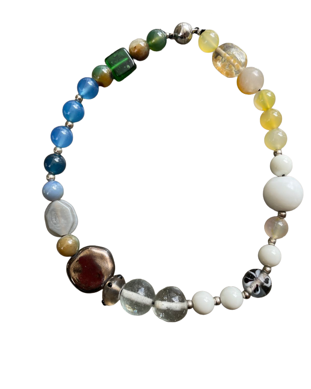 Glass, Stone, and Ceramic Bead Necklace_6