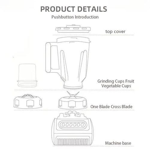 SILVER CREST 1.5L High Quality Powerful Blender 2 In 1 with 2 jar_1