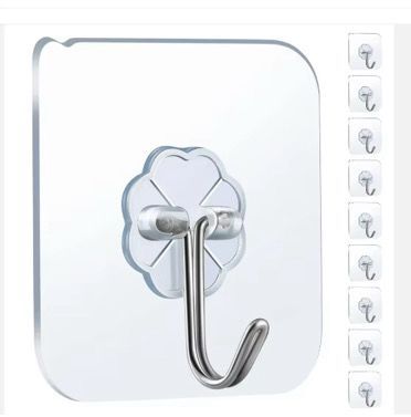 Multipurpose adhesive hook 10pcs_3