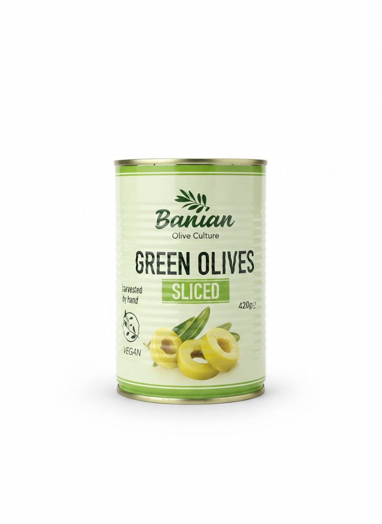 زيتون اخضر شرائح بانيان_0