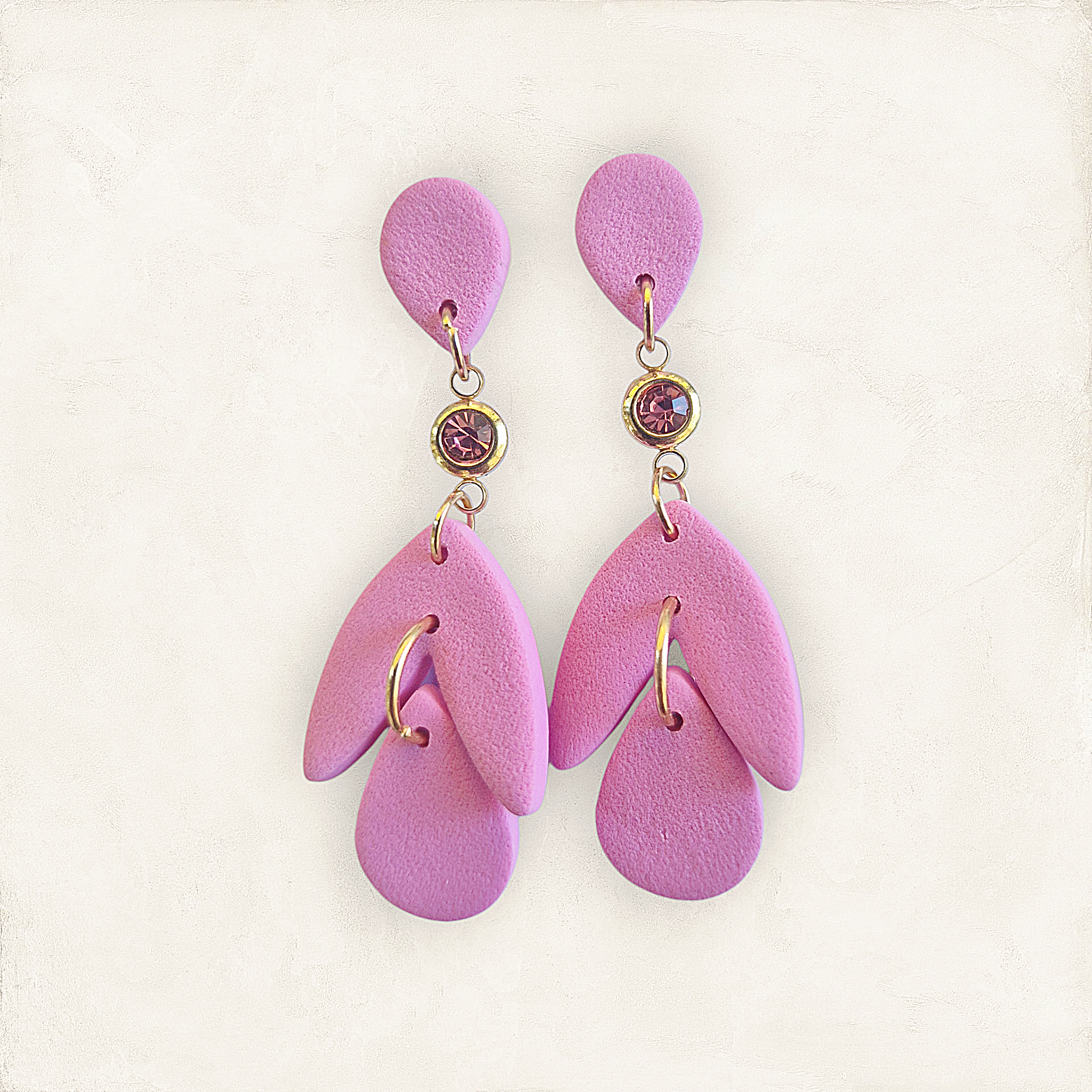 Blush drop with rhinestone_0