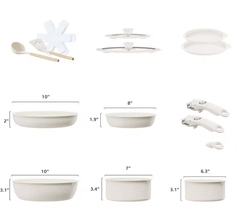 Ensemble de casseroles induction 17 pièces – Moderne, sain et pratique_1