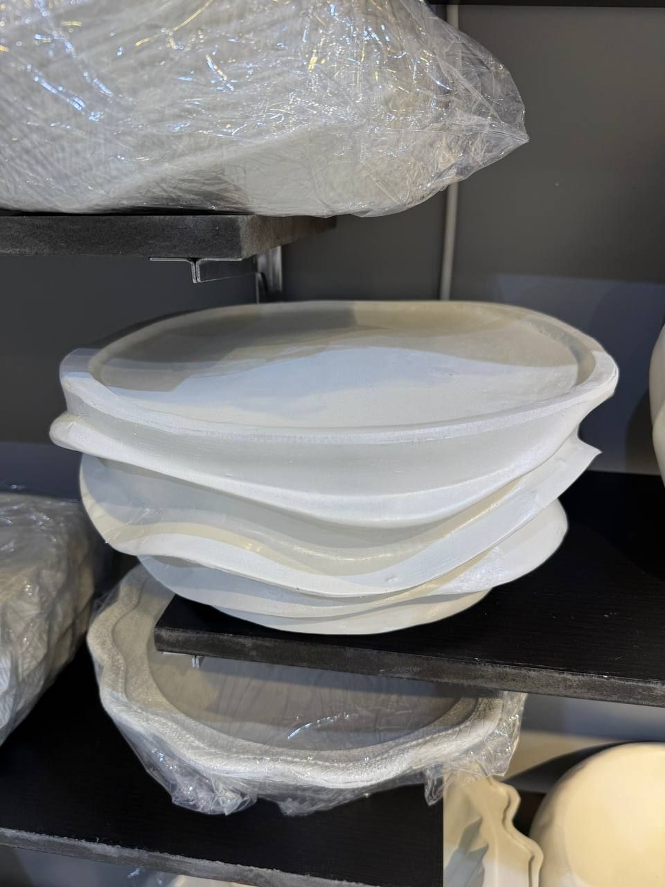 صينية فايبر مموج باللون الاوف وايت_1