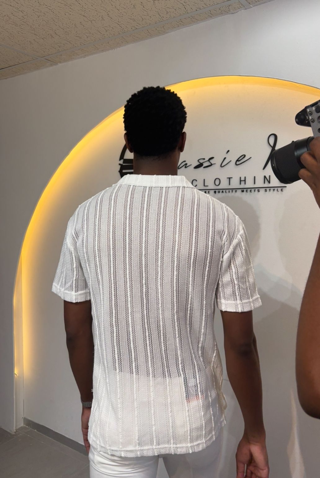 Button up textured shirt_0