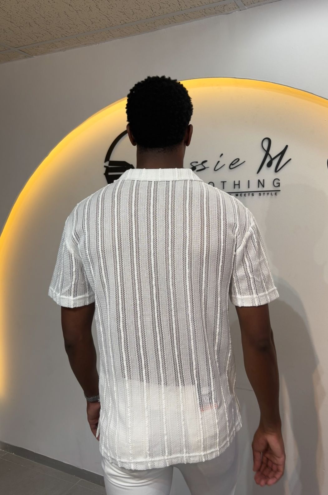 Button up textured shirt_2