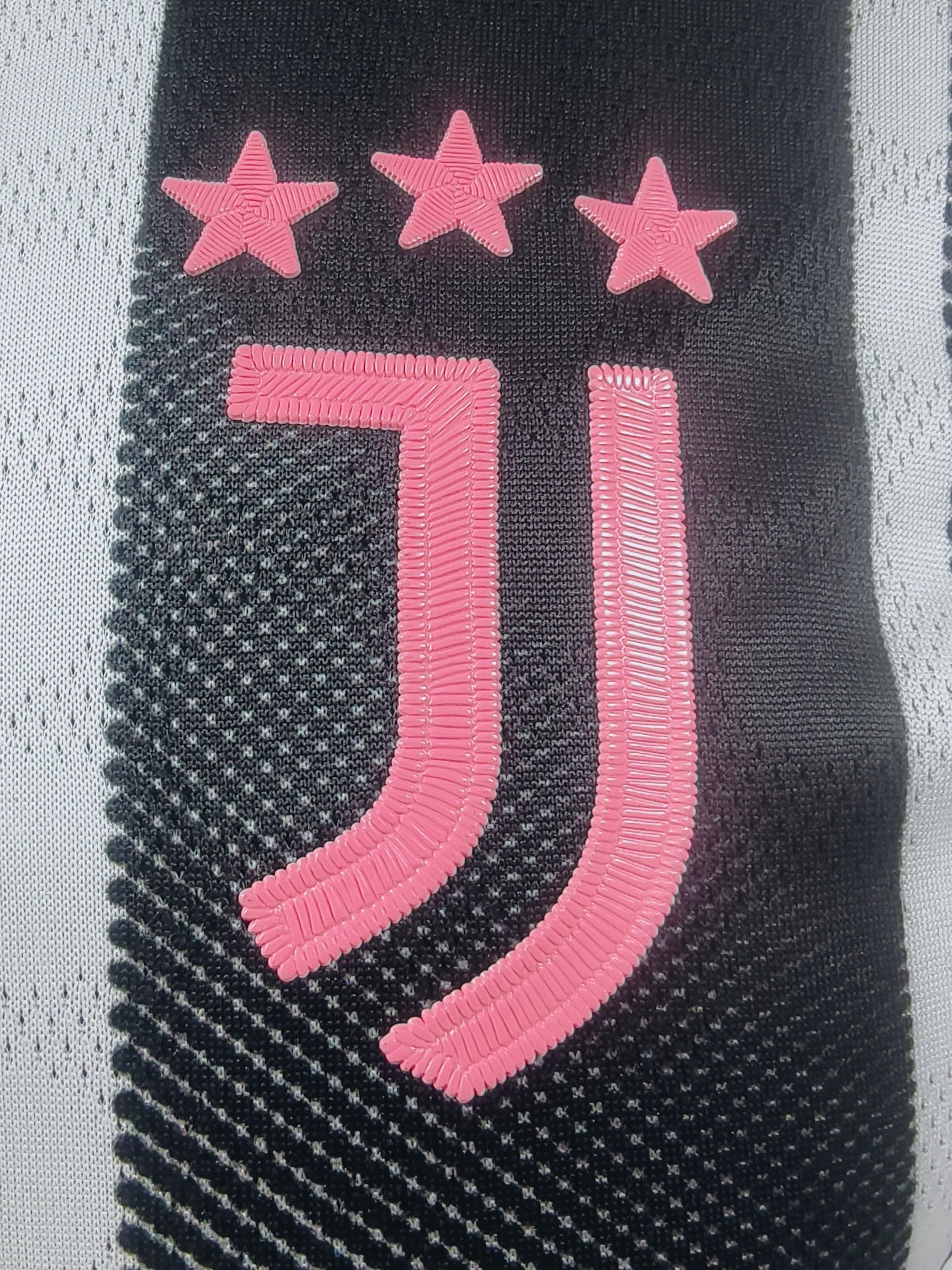 Juventus 2025/26 Home Shirt (White / Black / Pink)_2