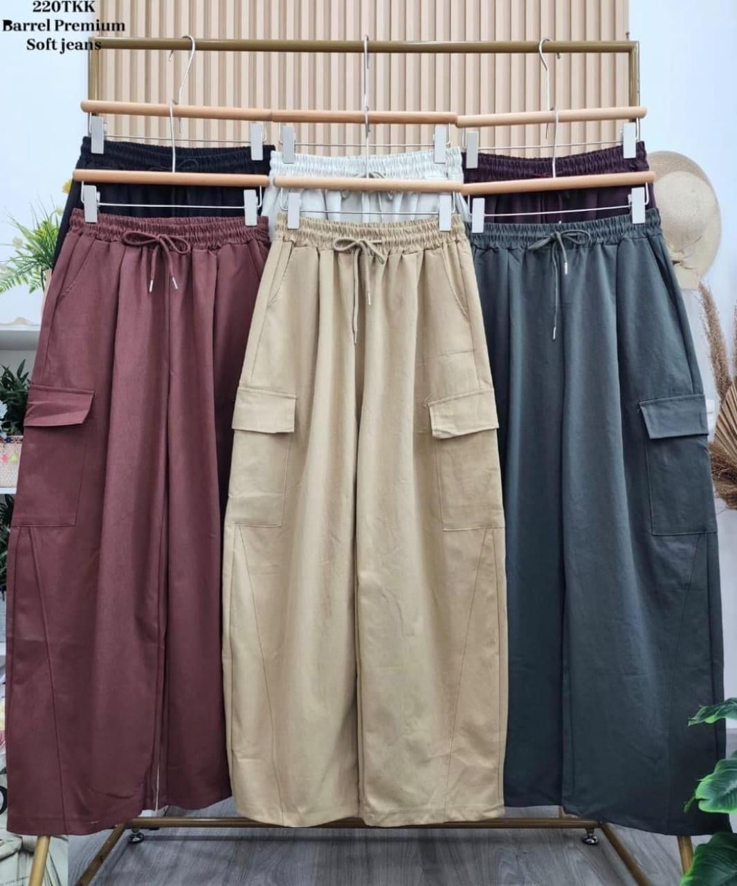 KAIA BARREL PANTS_0