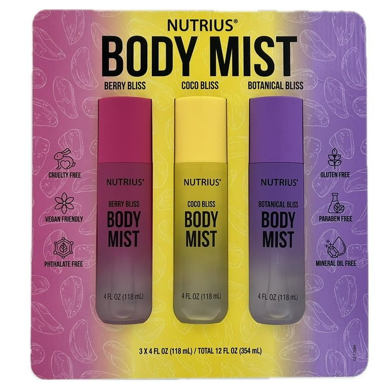 Nutrius Body Mist, 4 fl oz, 3-pack_0