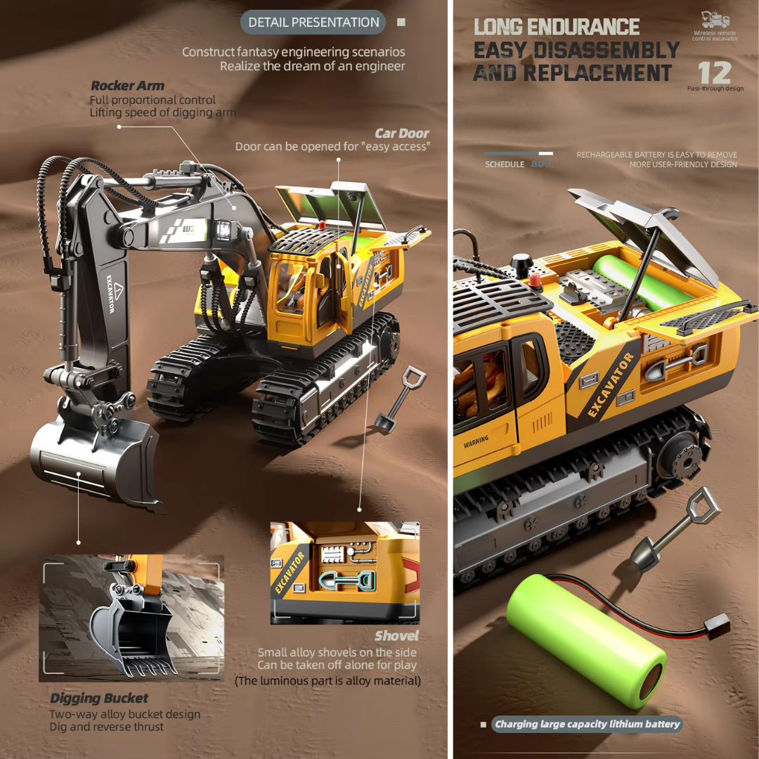 ALLOY ELECTRIC RC ENGINEERING VEHICLE_3