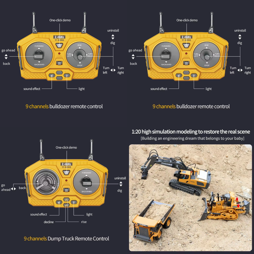 ALLOY ELECTRIC RC ENGINEERING VEHICLE_4