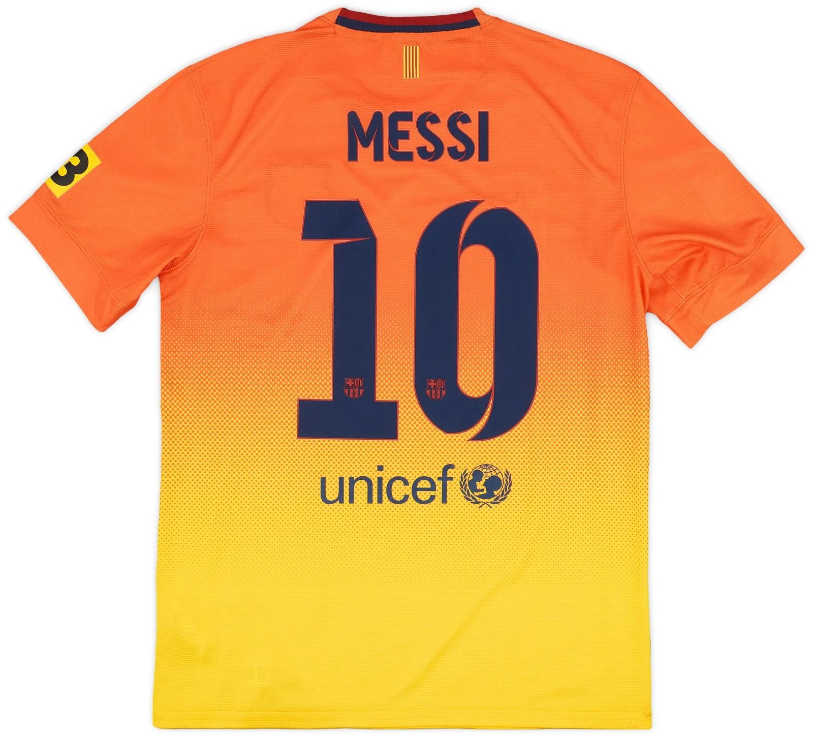 Barcelona 2012/13 Away Shirt (Orange / Yellow)_1