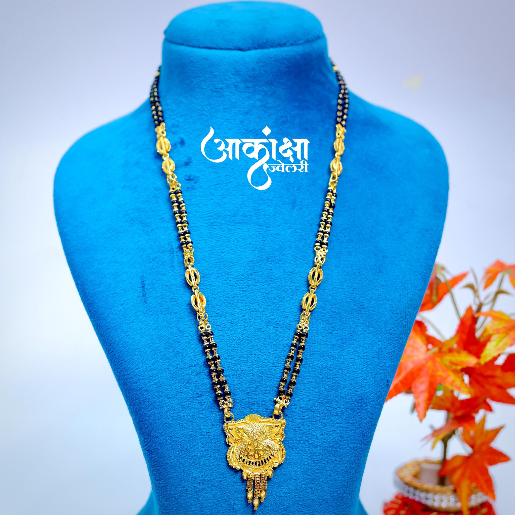 Ashalata Short Mangalsutra (1 Gram Gold Plated)_0