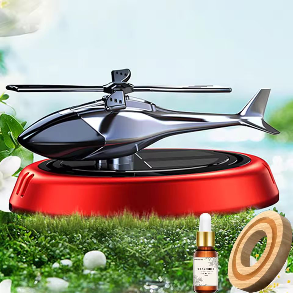 Solar Powered Helicopter Car Air Freshener_3