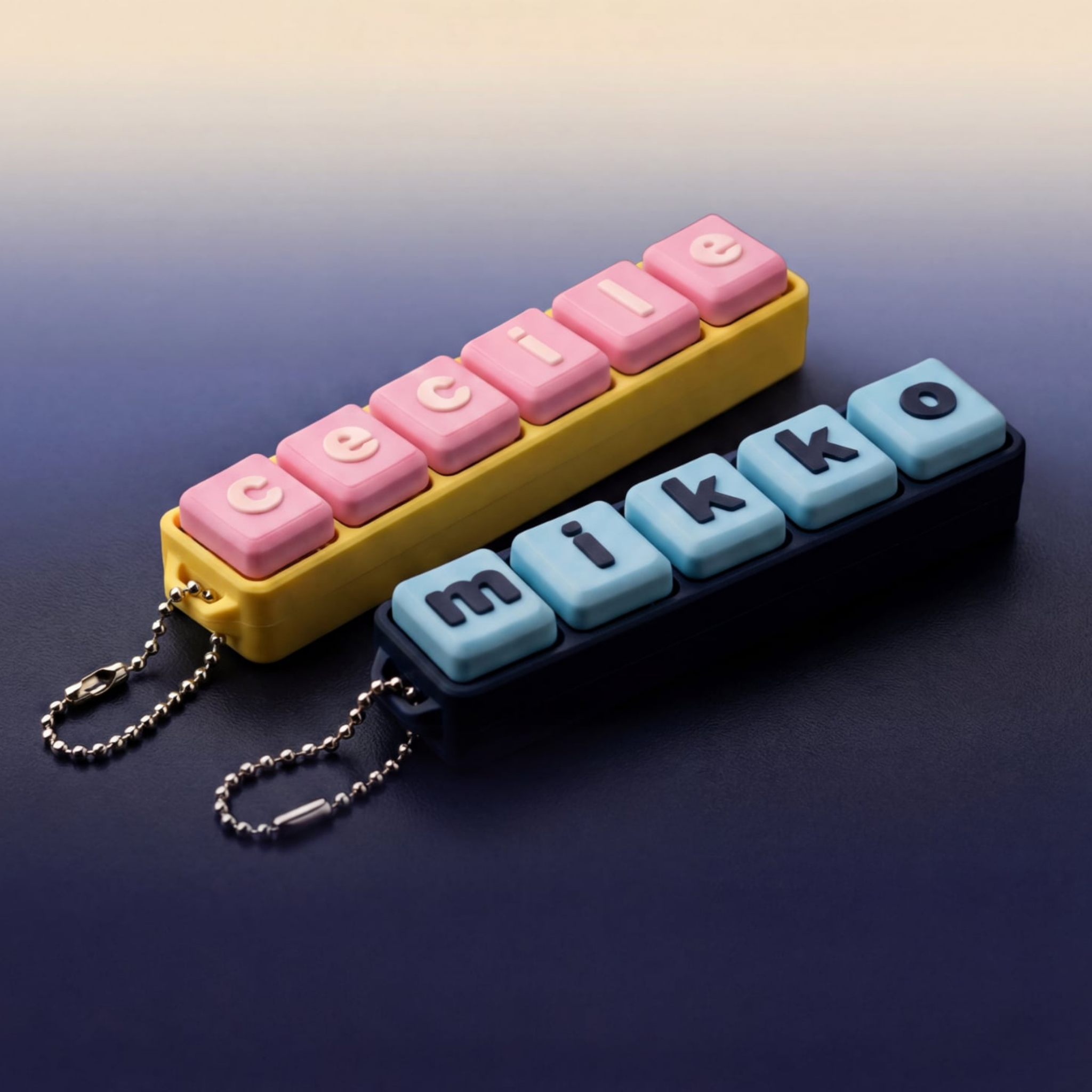 Custom Name Fidget Keychain_0