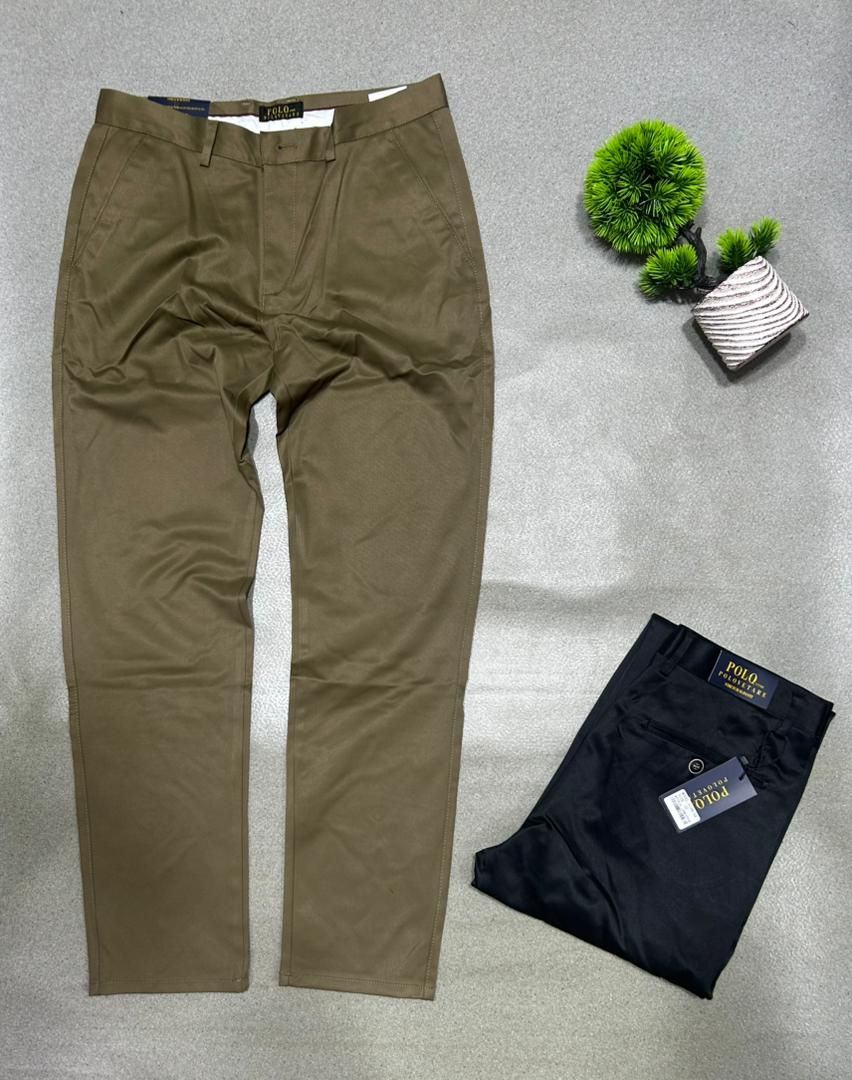 Pantalon Chino "Polo" KAKI – Coupe Stretch Slim Fit_3