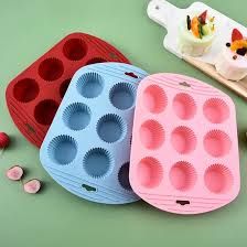 CUP CAKE TRAY 9 HOLES PINK_0