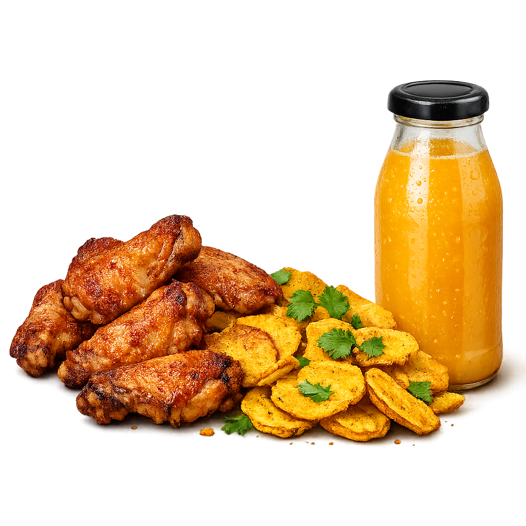 6 Wings – Bhajia + Juice_0