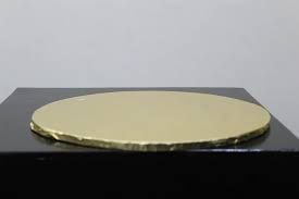 421 CAKE BOARD -HQ 2MM ROUND 14 INCH GOLD CBRG14 _1