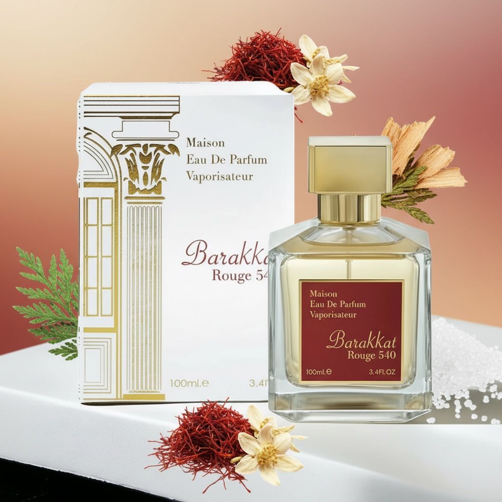 FRAGRANCE WORLD BARAKKAT ROUGE 540 - DUPE OF BACCARAT ROUGE 540 MFK_0