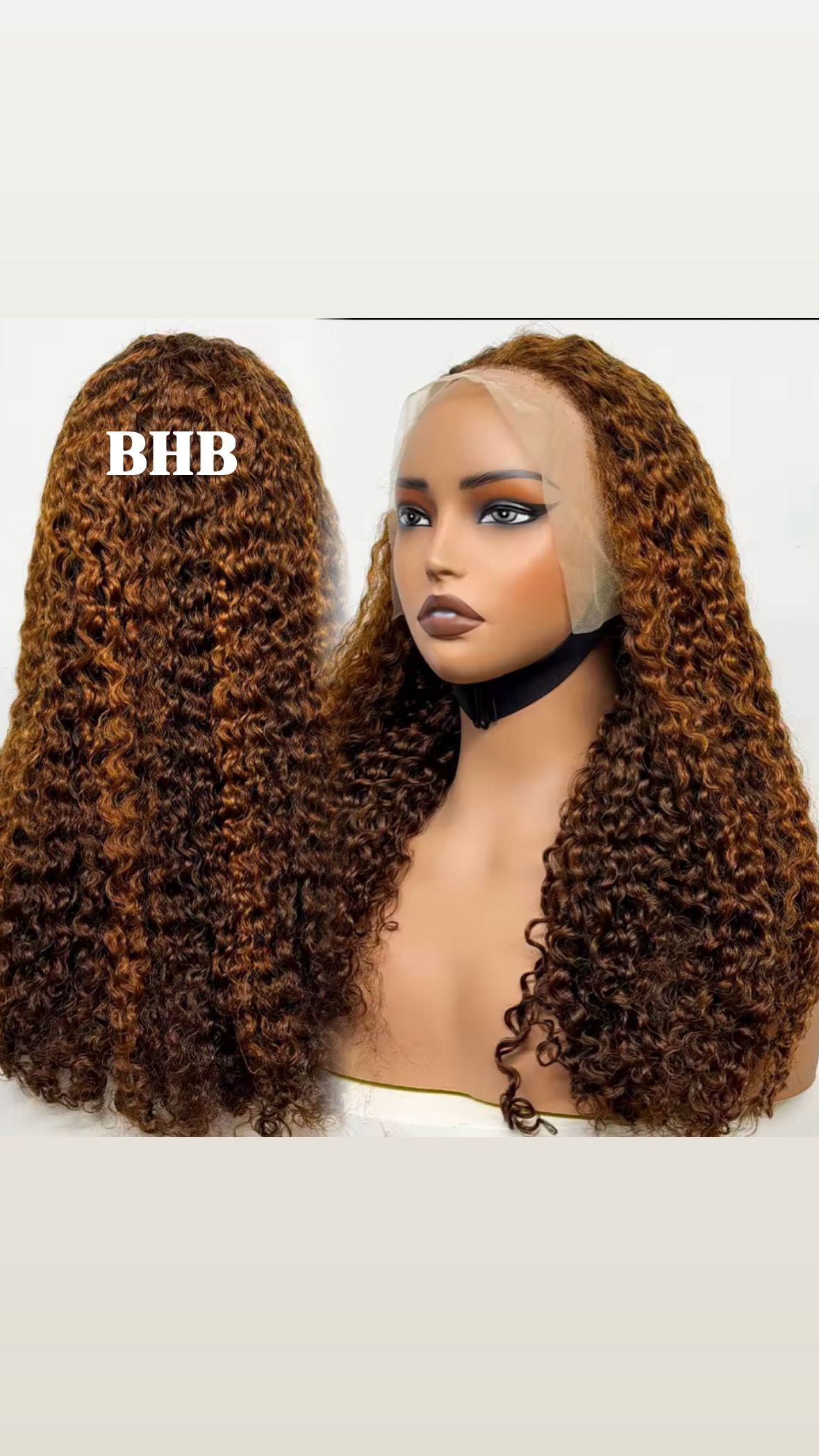Wig  Luxury water waves curly  100% Cheveux Humain -Densité 300 % _2
