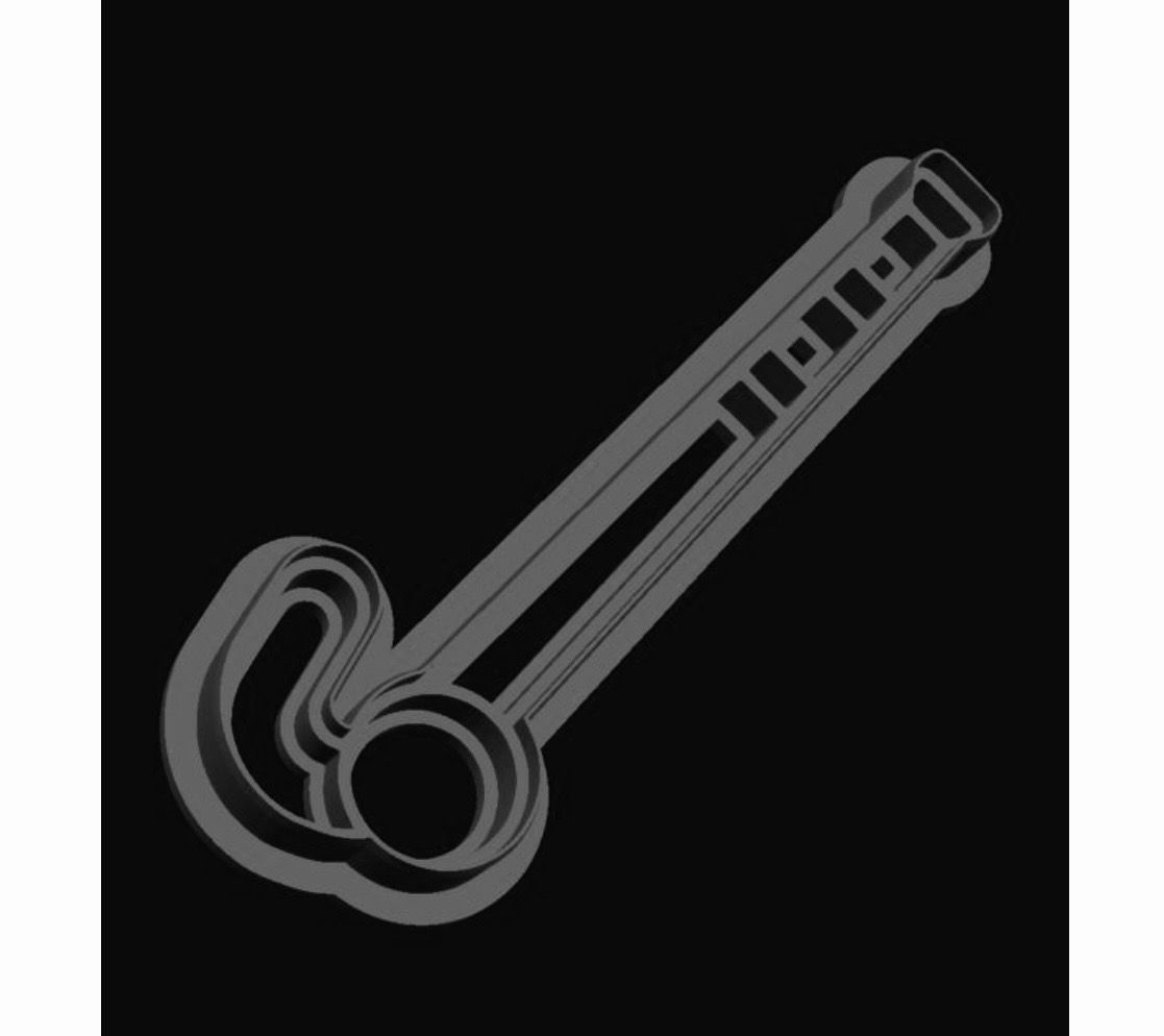 Hockey ball and stick Cookie Cutter  _0