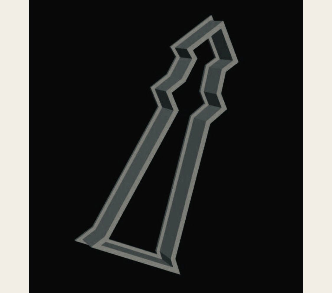 Light House 2 outline Cookie Cutter  _0