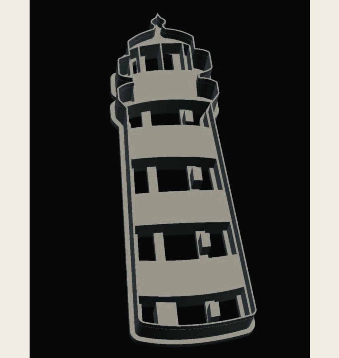 Light House 2 Cookie Cutter   _0