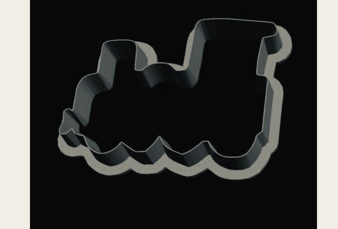 Train Locomotive Cookie Cutter outline_0