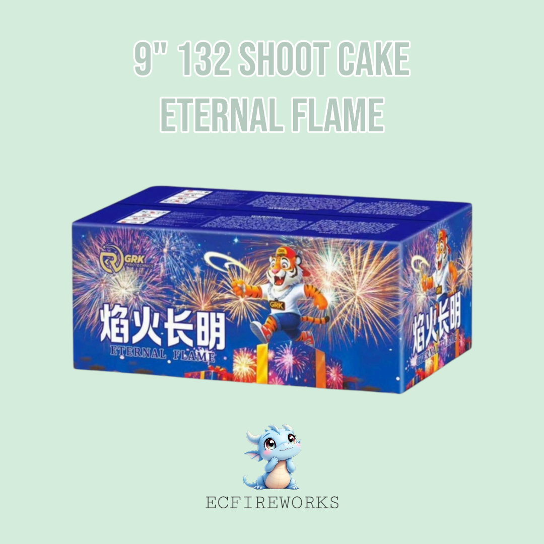 9" 132 SHOOT CAKE - ETERNAL FLAME_0