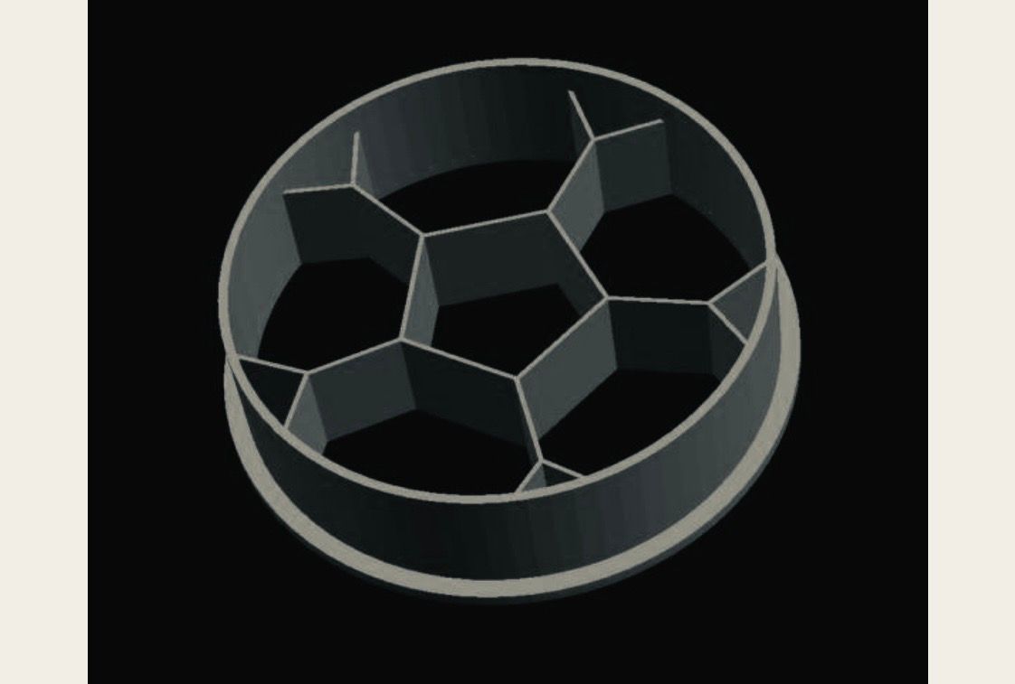 Soccer ball imprint Cookie Cutter  _0