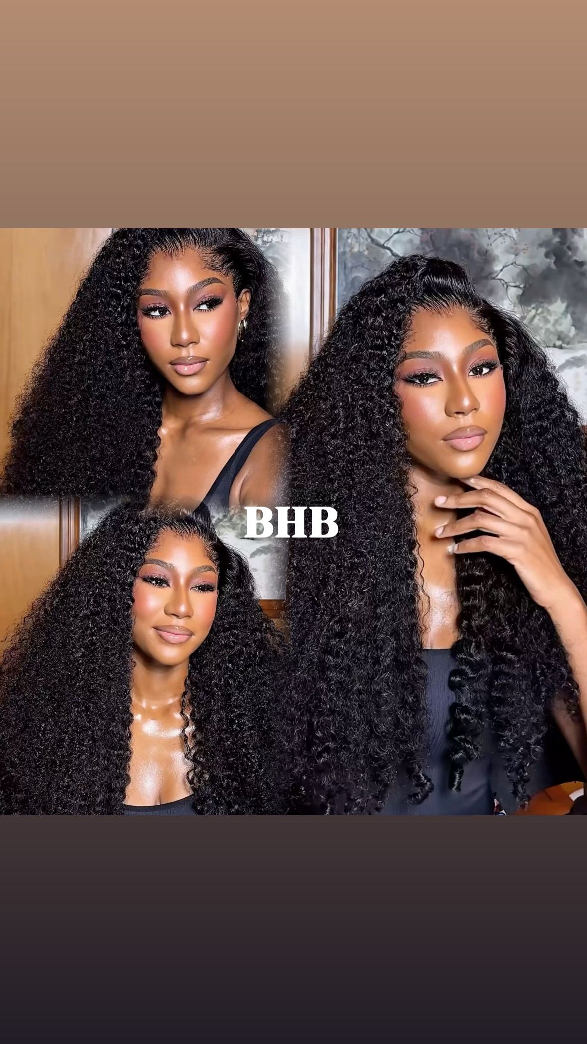 Wig Burmese curly 100% Virgin Hair -densité 300% _0