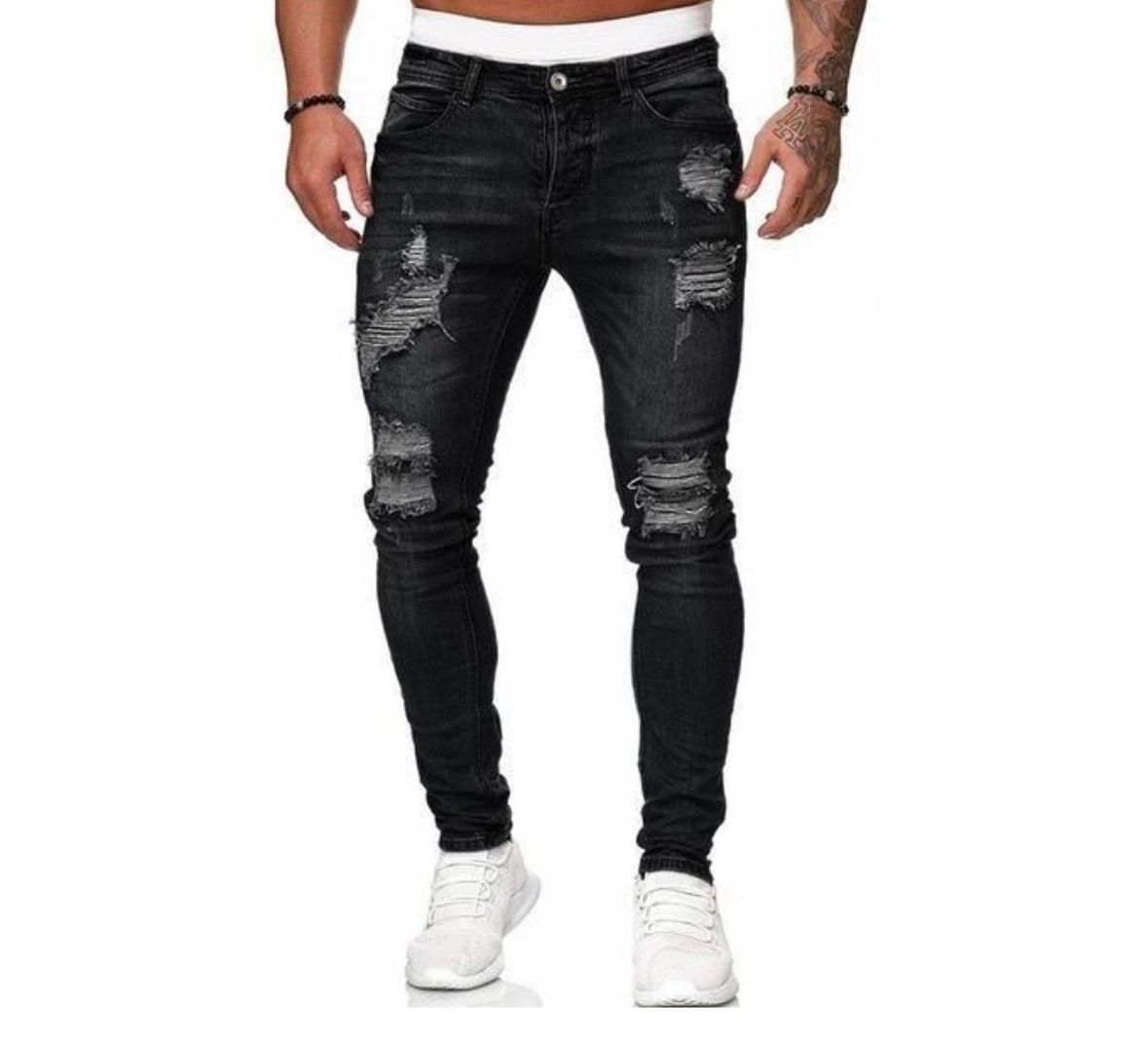 Berry key Men’s Stretch Jeans _1