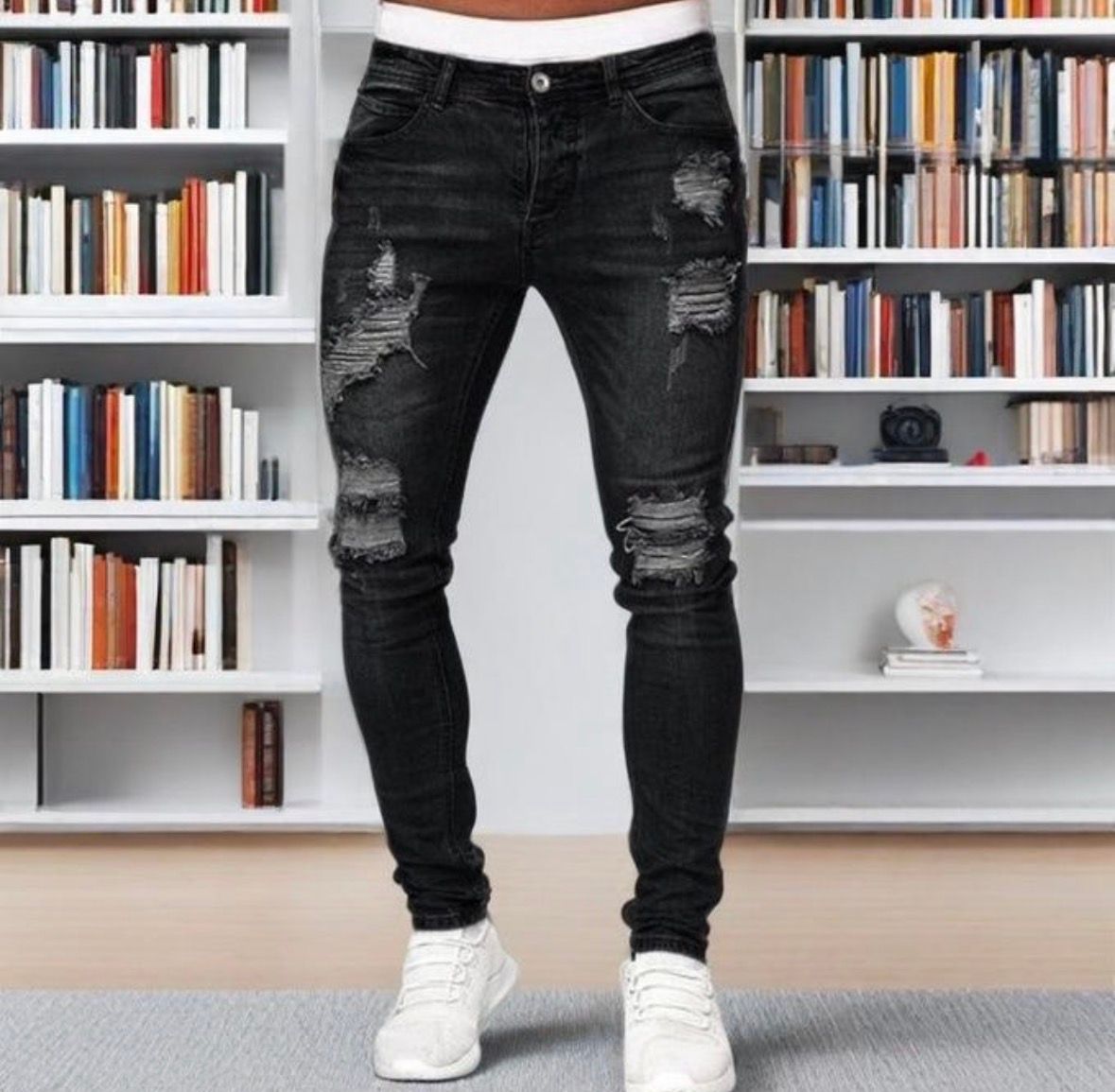 Berry key Men’s Stretch Jeans _0