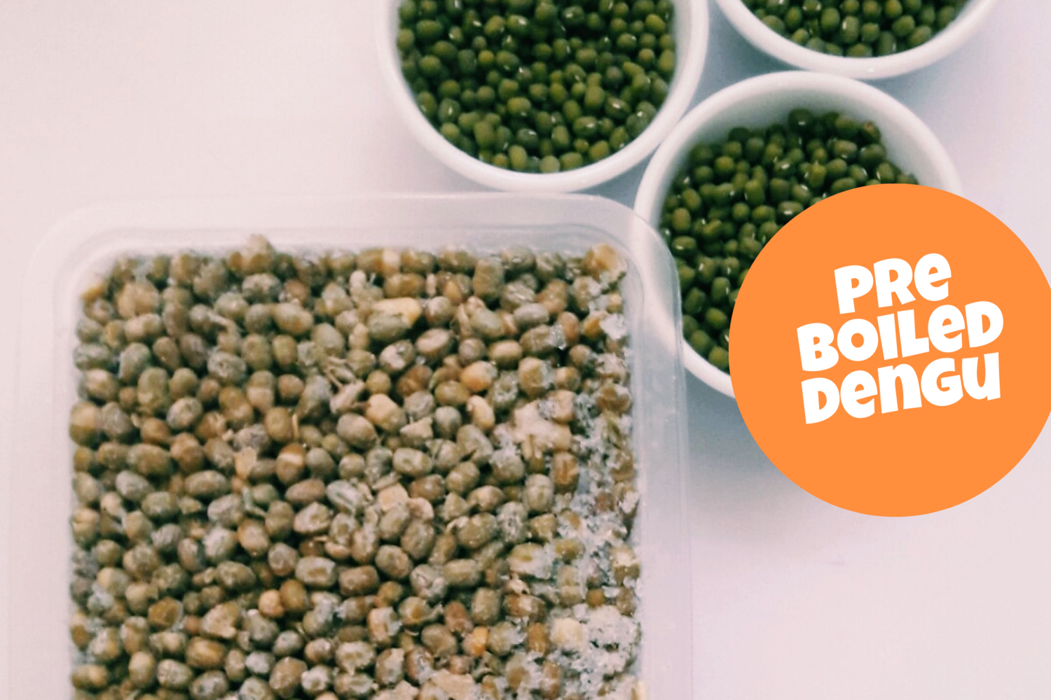Pre Boiled Green grams a.k.a Dengu a.k.a Mung beans 500g pack_0