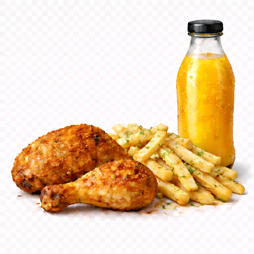 Chicken Leg + Garlic Fries + Juice 450ml_0