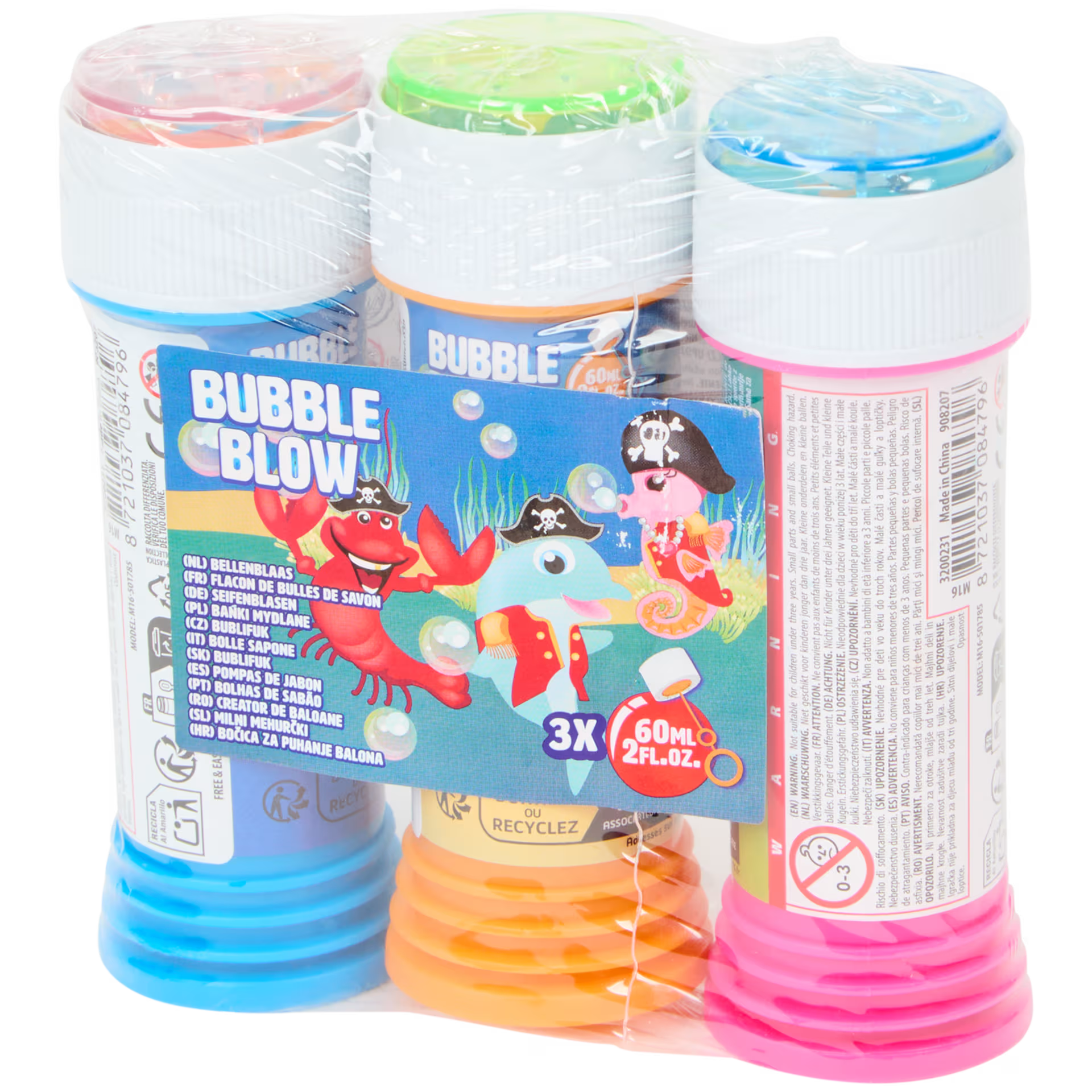 Souffleur de bulles de savon Lot de 3*60ml_1