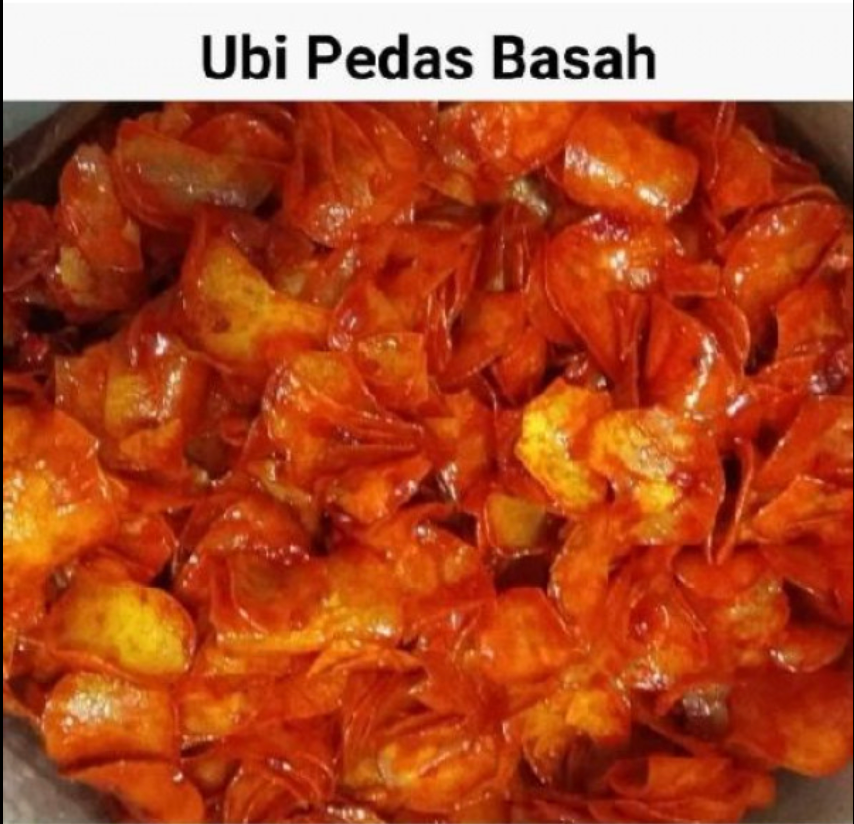 Kerepek ubi pedas basah _0