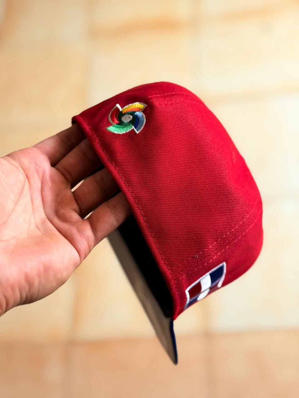 New Era 59 Fifty -   DR World Baseball 2026 Flag Red Two Tone Edition _2