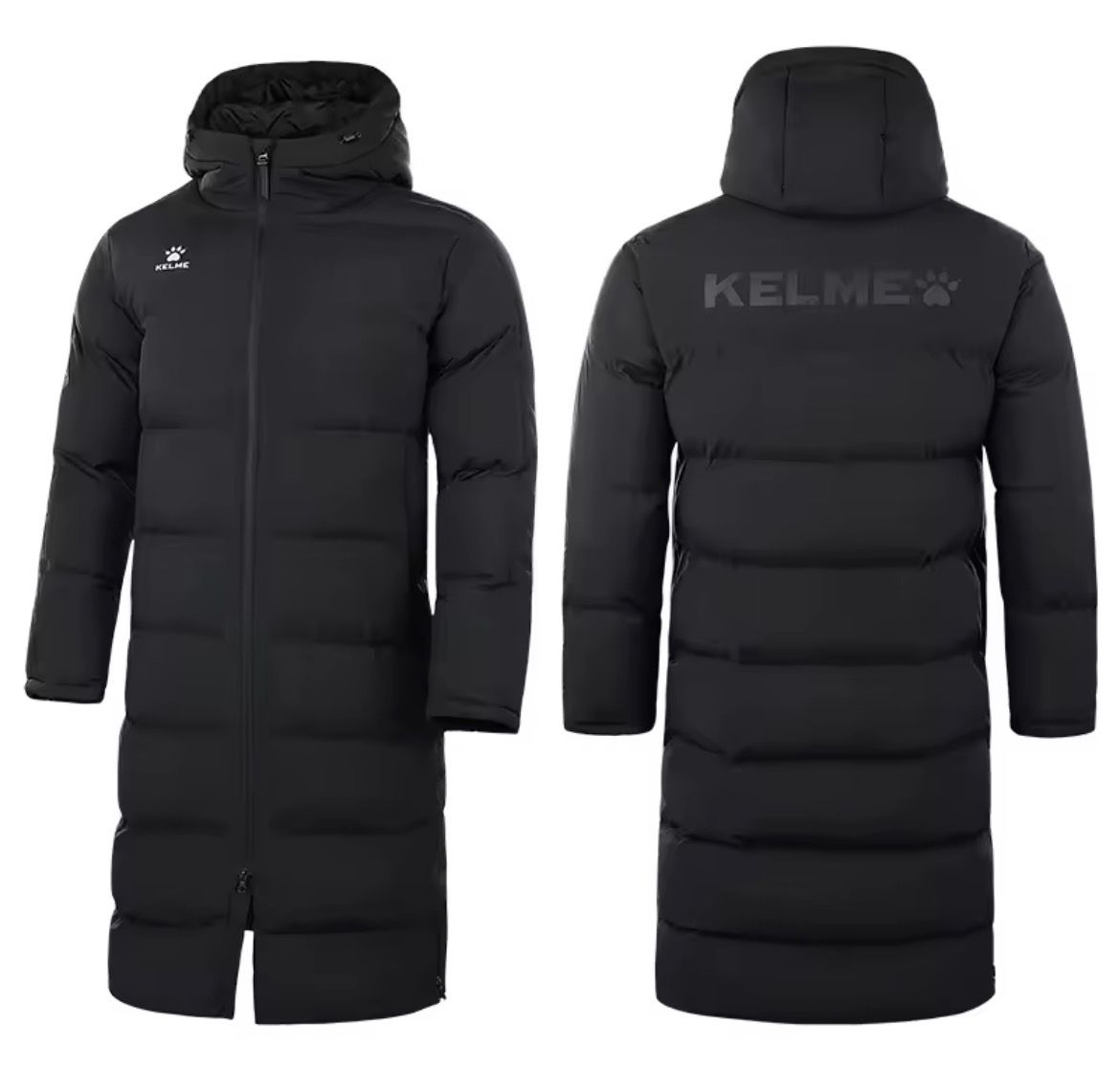 KELME Men Winter Jacket Long Sports Training Hooded_2