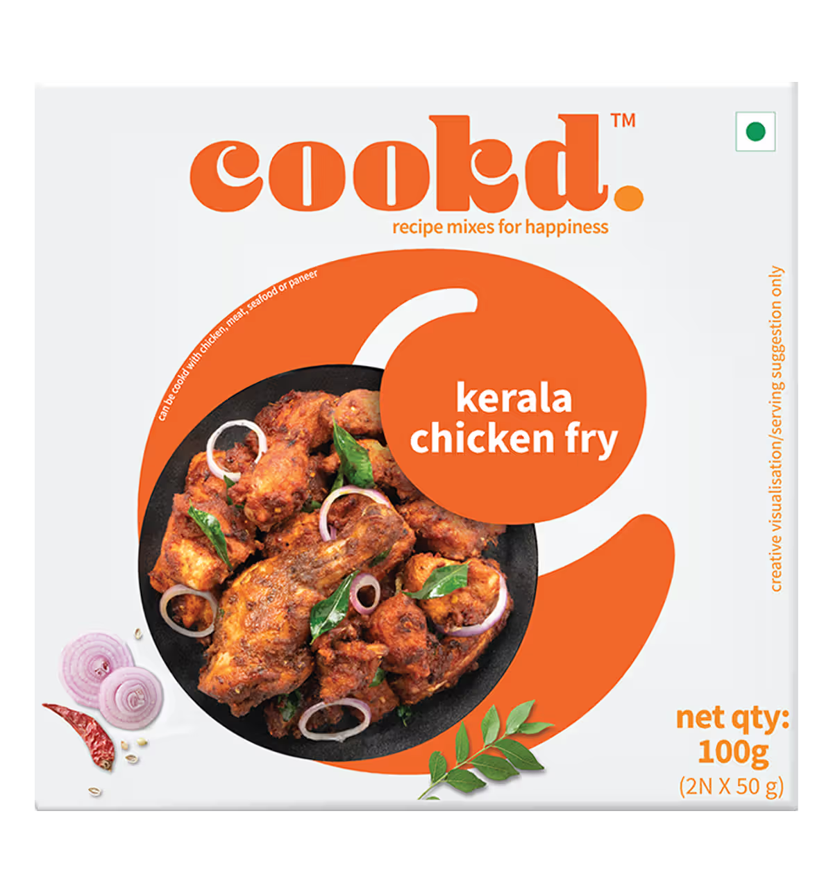 COOKD Kerala Chicken Fry 100g_0