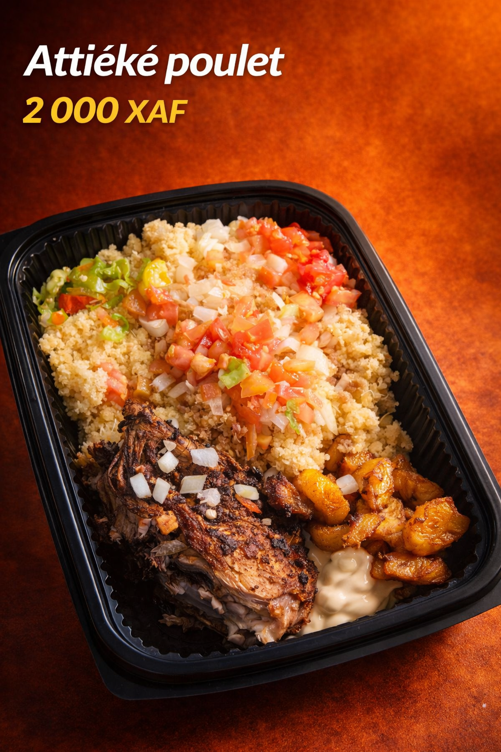 Attiéke Poulet braisé_0